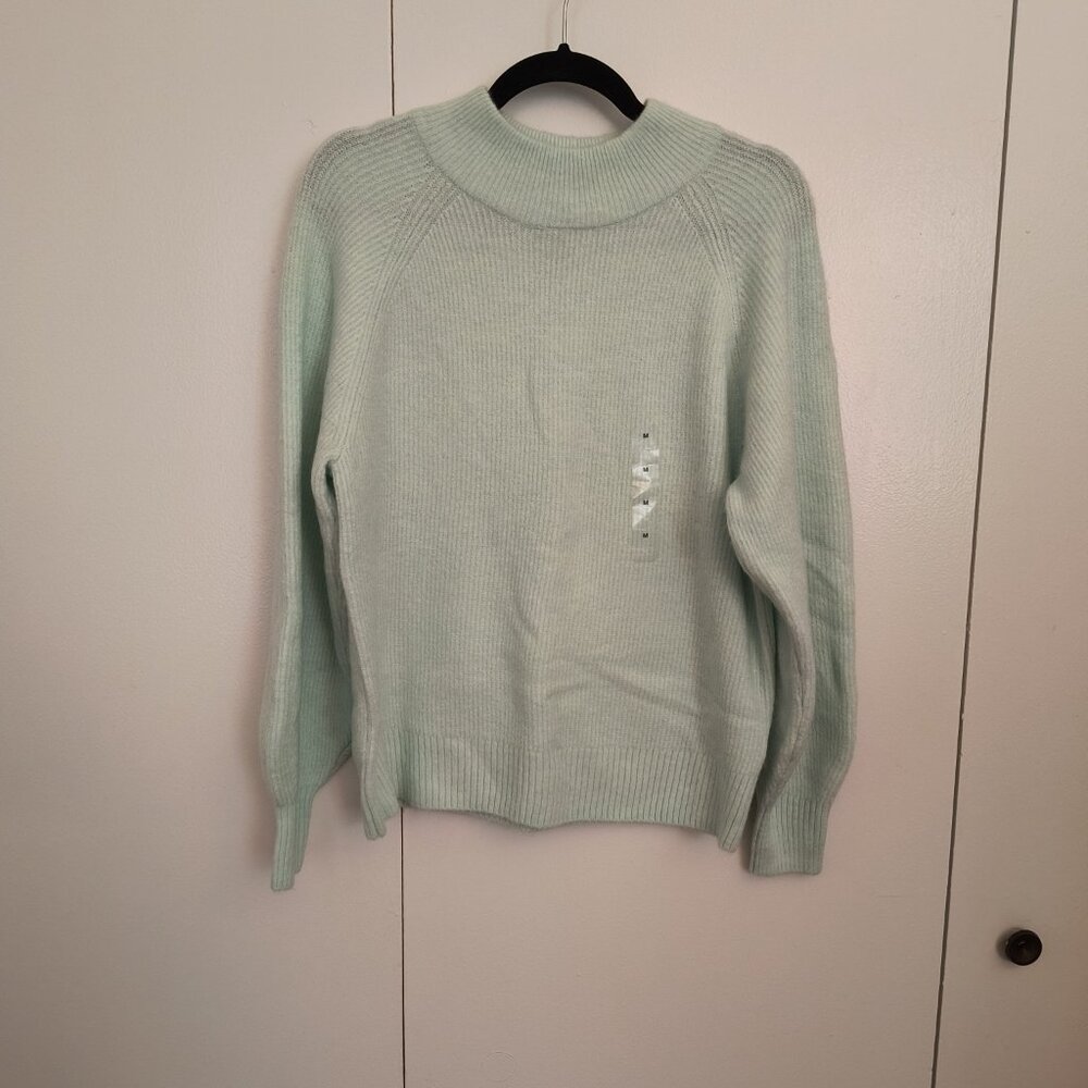 NWT Gap Mock-neck Mint Sweater Sz M